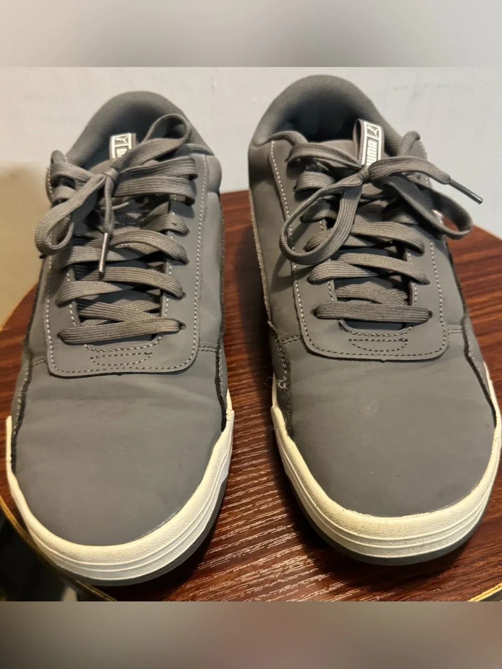 Men's Gray Casual Puma Lace-Up Sneakers